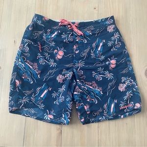 Patagonia Board Shorts Men’s Size 30 Navy Coral Tacos C Street Wave